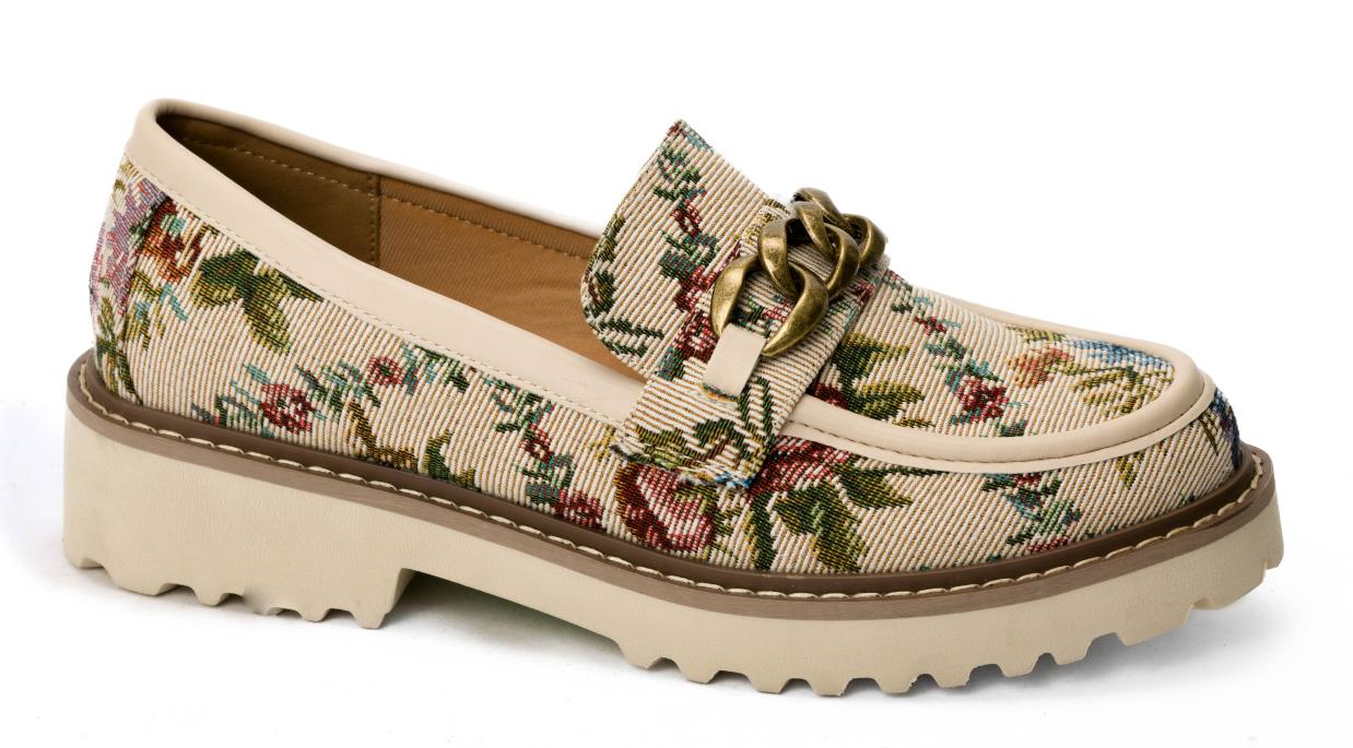 Literally- Sand Brocade Floral