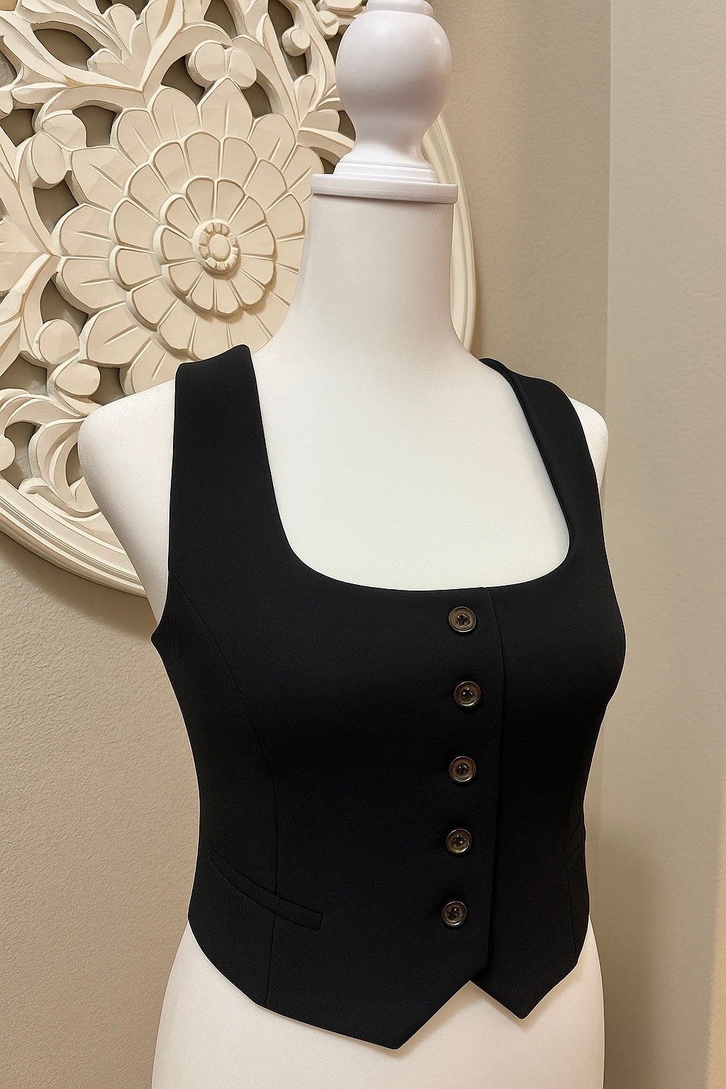 Classy Front Button Vest