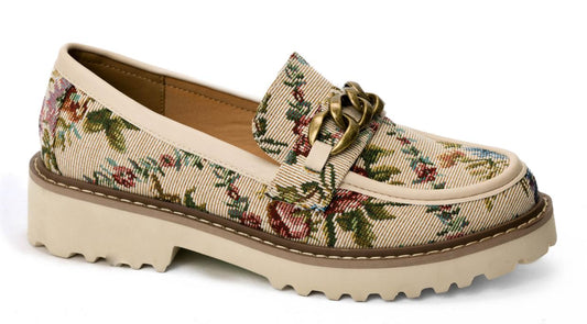 Literally- Sand Brocade Floral