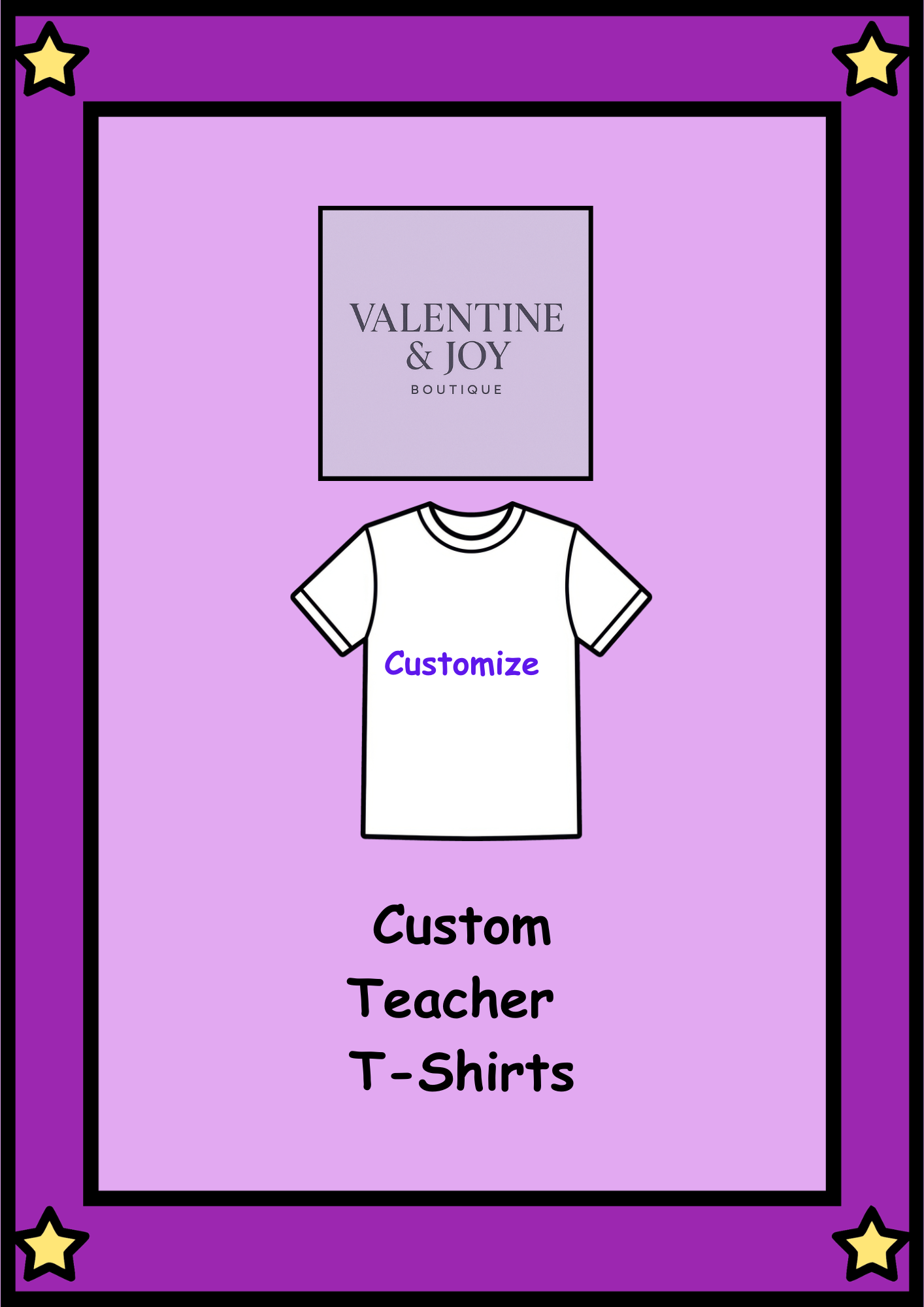 Customized Teachers/Students T-shirt