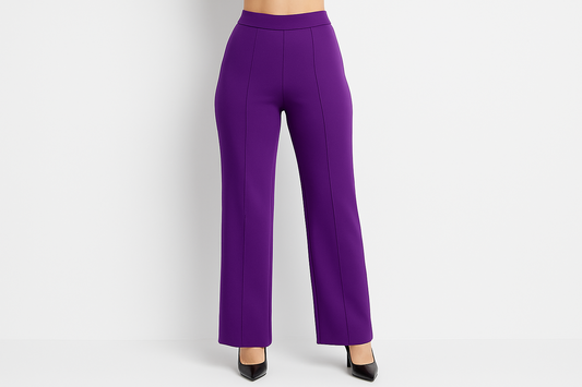 Solid Knit purple slacks