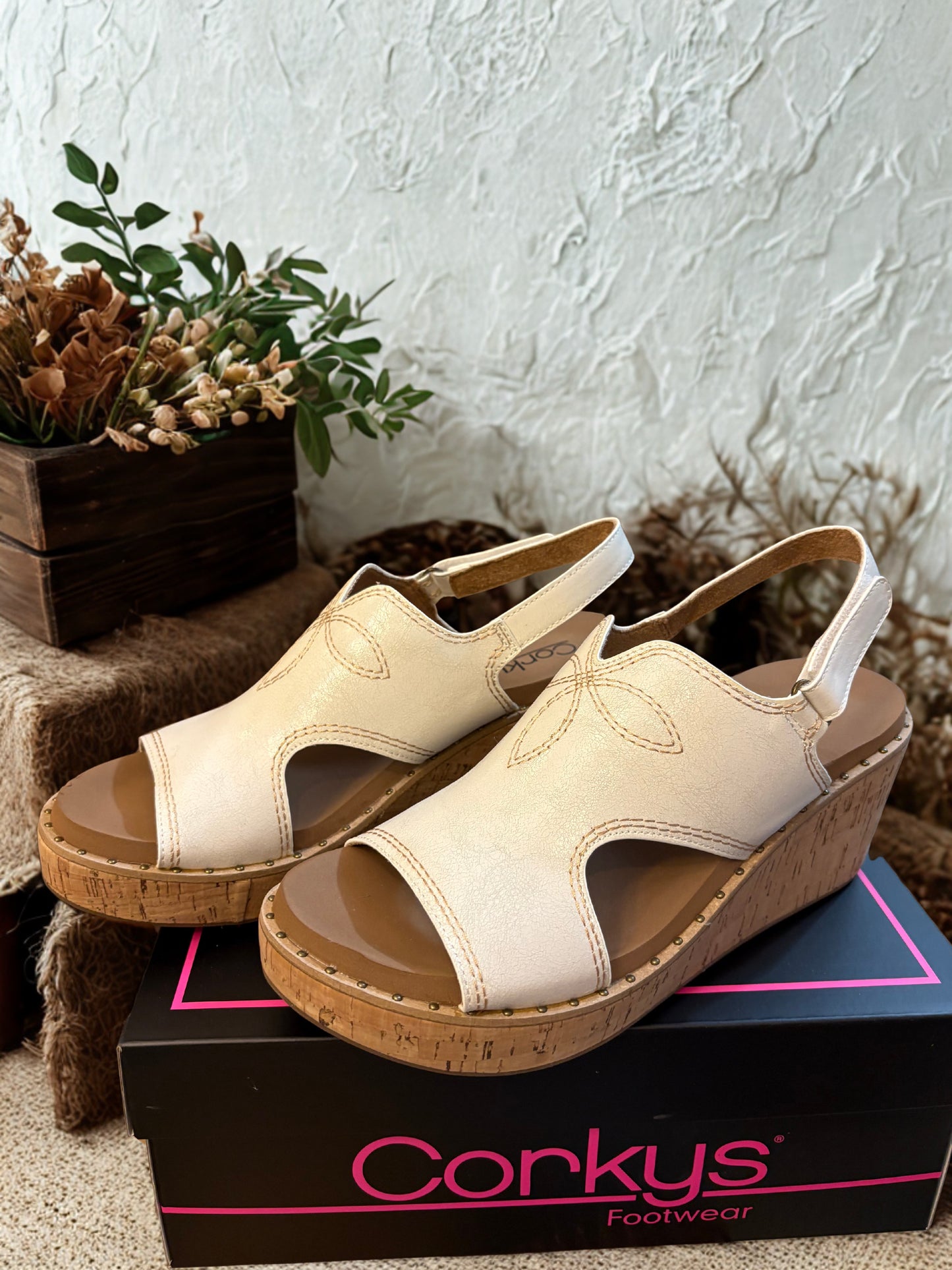 Corkys cream color Darlin shoe